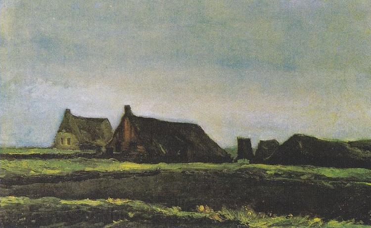 Vincent Van Gogh Farmhouses Spain oil painting art